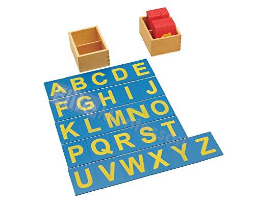 Elite Montessori Elite Montessori Lower and Capital Case Sandpaper Letters with Boxes