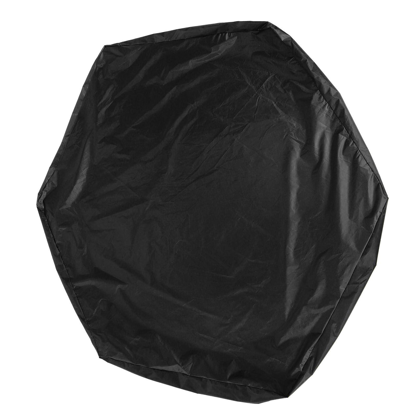 PAOORTS PAOORTS Sandbox Cover, Hexago n Sandpit Sand Toys Cover, Protective Cover for Sandpit Canopy Sand Toys, Waterproof Pool Cover with Drawstring for Outdoor(Black)