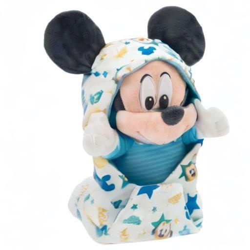 Disney Store Disney Store Official Babies Collection: Mickey Mouse Plush in Swaddle with Detailed Plush Features - Official Soft Toy - Stuffed Animals for Babies - Perfect for Fans & Kids