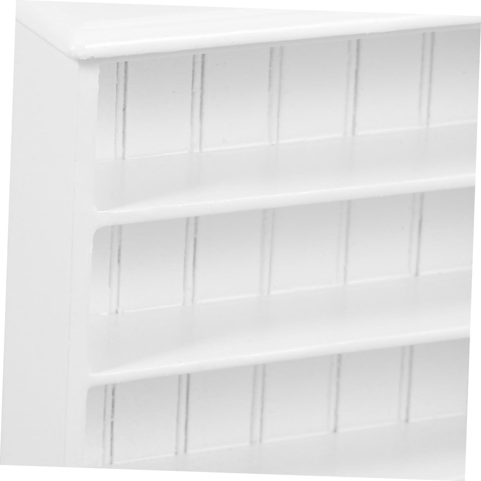 ERINGOGO ERINGOGO Wooden Dollhouse Bookshelf 6-Layer Mini Bookcase 1:12 Scale Wood Bookshelf Miniature Furniture Accessory for Dolls Library Decoration