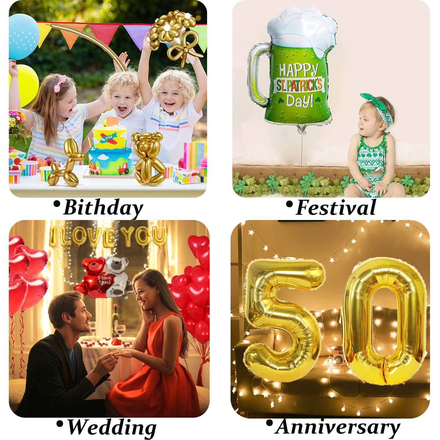 AJU JIAJIA Electric Magic Balloon Pump,Portable Electric Air Inflator Party Air Blower Pump with 1 Nozzle 1 Balloon Cutter and 10 Pcs Long Balloons,Great for Twisty Curly Balloon, Foil Balloons (Green)