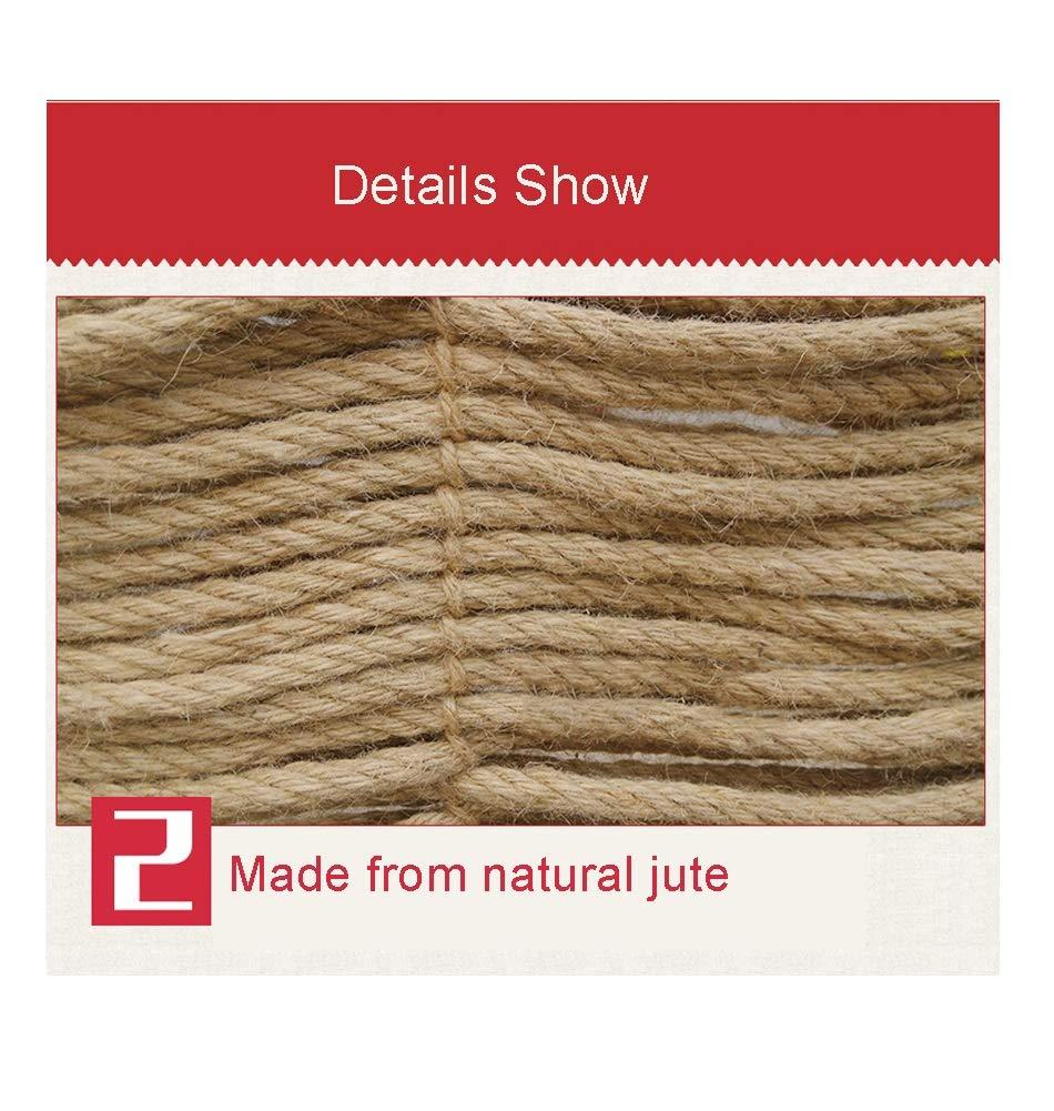 yangjie Hemp Rope Net Safety Net for Railing Balcony Decor Net Kids Stair Protective Net Birds Rope Net Cargo Net Pets Child Safety Netting for Balcony Garden Netting Dia 6mm (Size : 2x2m(6.56X6.56ft))