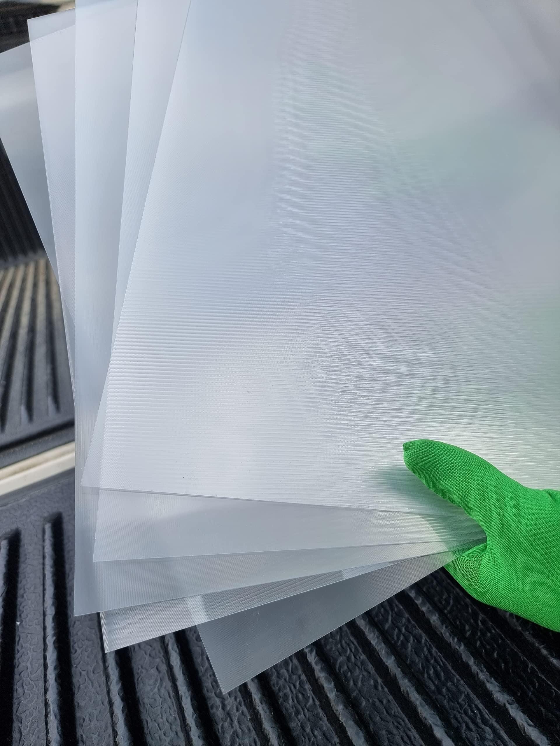 OWLHAUS Lenticular Sheet 17\"x13\", 100LPI (Pack of 5) - Transparent Lenticular Lens Sheet Blanks, Portrait, for Magic Tricks, 3D/Morph/Zoom/Animation/Flip-Image Printing, Optical Illusion, Invisibility Shield