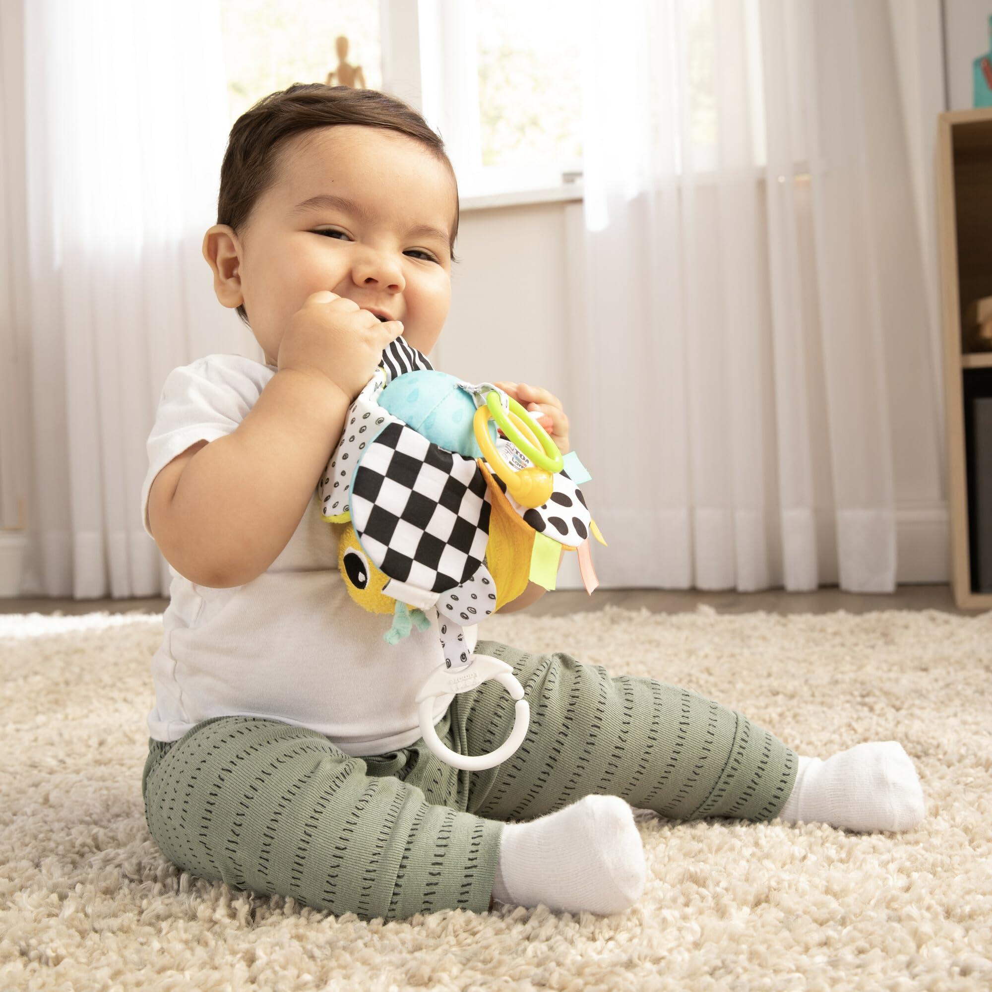 Lamaze Lamaze Clip On Car Seat and Stroller Toy - Buzzy The Bee - Crinkle Car Seat Toys and Stroller Toys - Sensory Toys for Babies - Travel Toys for Car - Infant Toys Ages 0 Months and Up