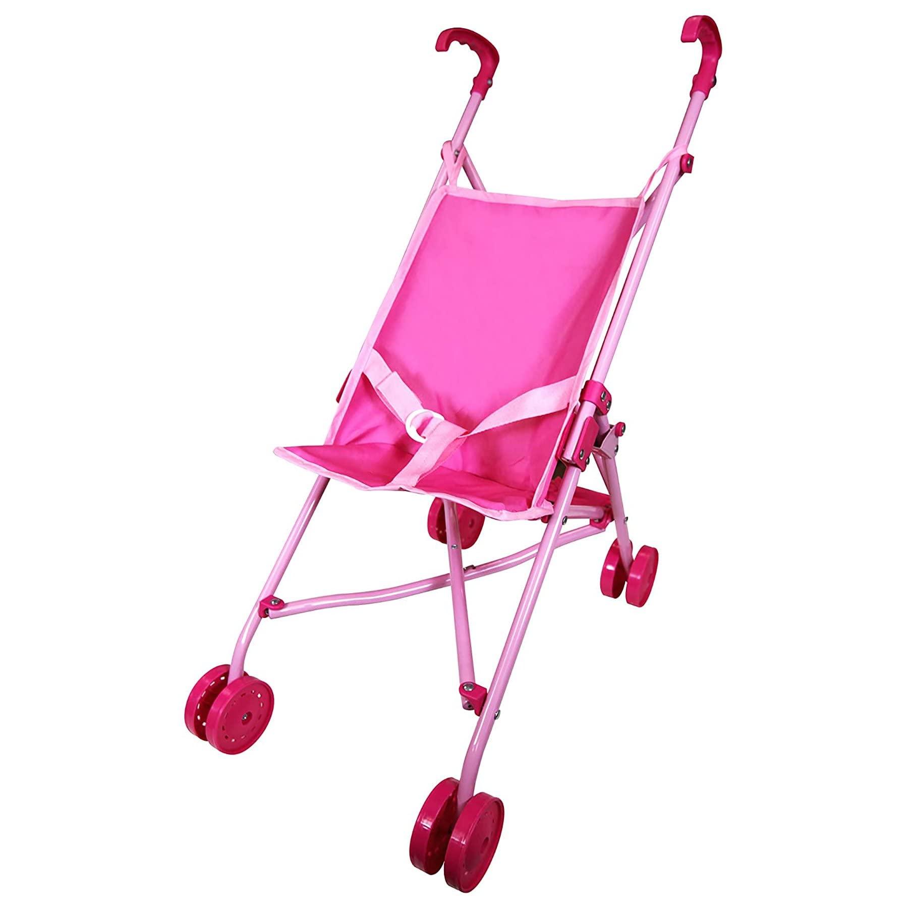 Lissi Lissi Doll: Umbrella Stroller Set with 16\" Doll Role Play Toy, Folds up Compactly, For Ages 4 and up