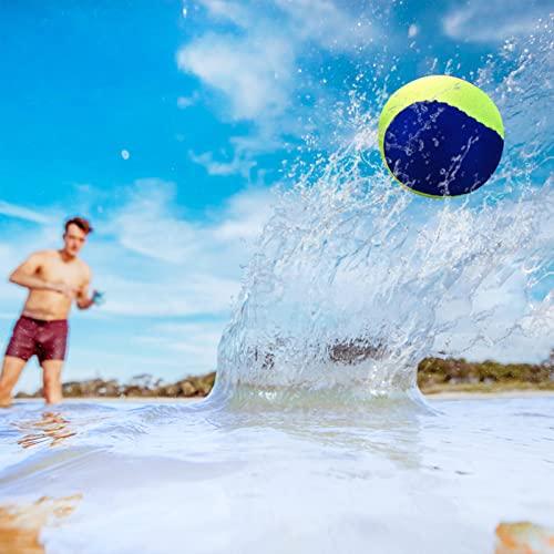 Guard Glasses Guard Glasses Water Skipping Ball Summer Beach Ball 2-Pack Water Bouncing Balls Grip Ball for Beach Swimming Pool River Lake, Red