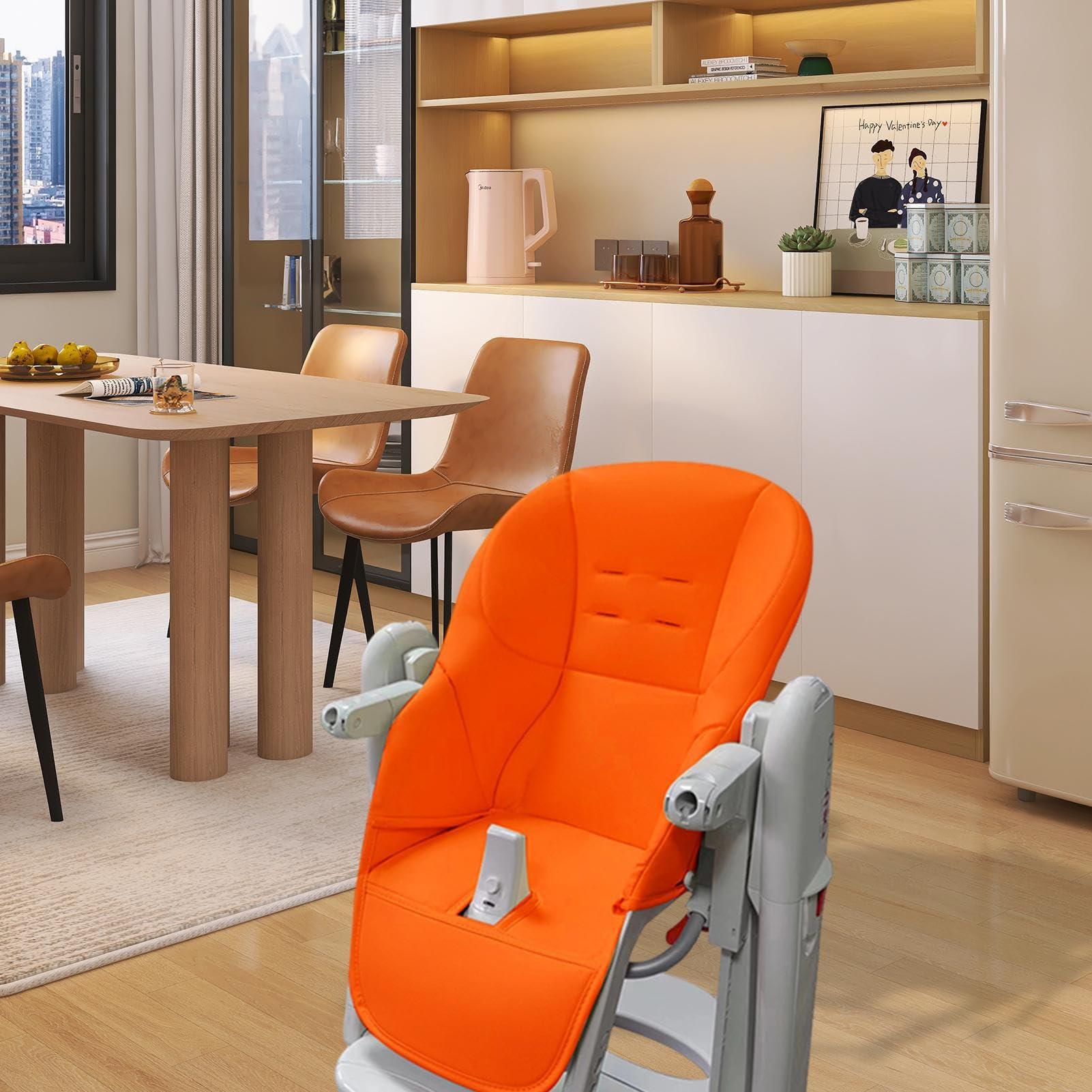 LAFANDE LAFANDE High Chair Covers for Baby, Baby Dining Chair Cushion, Breathable Cushion Dining Chair, PU Leather with Padding Seat for Peg Perego Tatamia