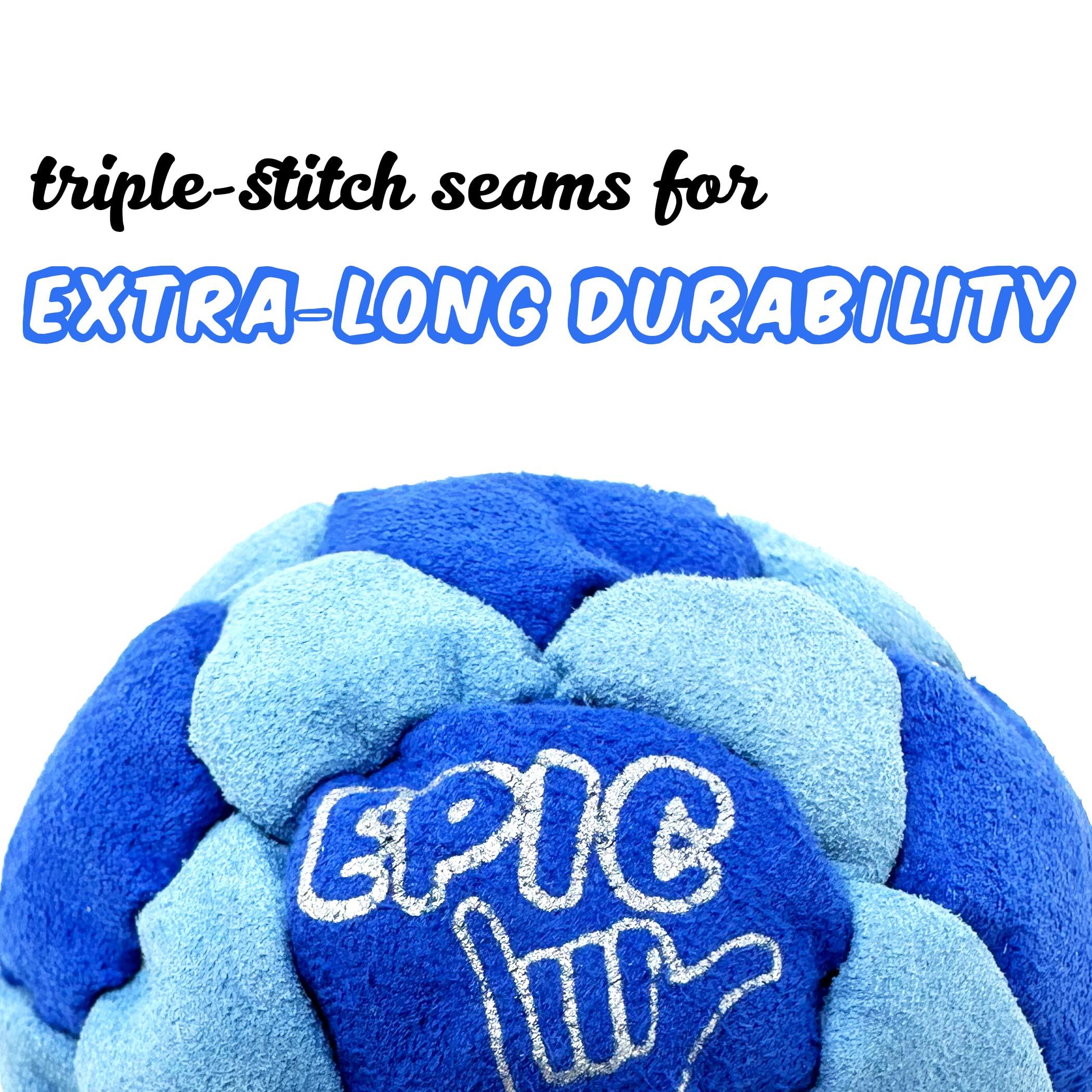 Epic Hacky Saks Epic Hacky Saks Classic Footbag Hacky Sack Balls for Adults and Kids Green Soccer