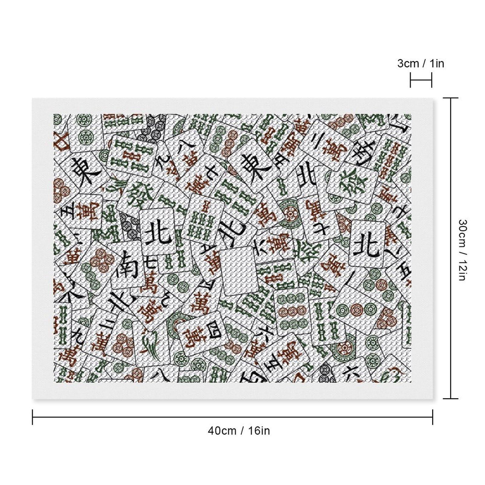 Zenladen 2977 Mahjong Tiles Diamond Art Painting Kits for Adults Full Drill 5D DIY Art Craft for Home Wall Decor Gift