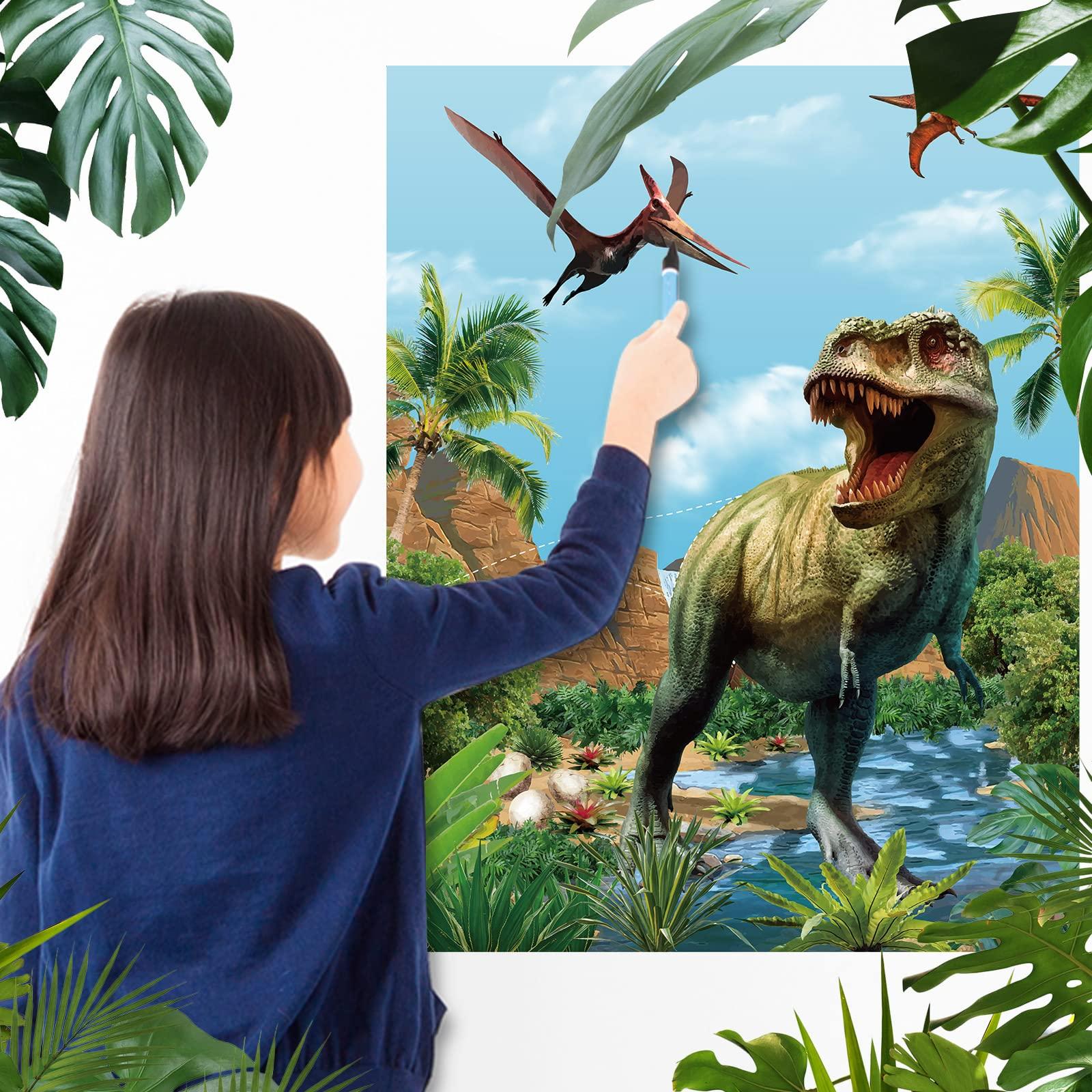 Outus Outus Dinosaur Theme Party Games Pin The Tail on The Dinosaur Game Birthday Party Game Circus Pin Game and Activities for Boys Girls Dinosaur Theme Party Supplies Decorations Indoor Outdoor