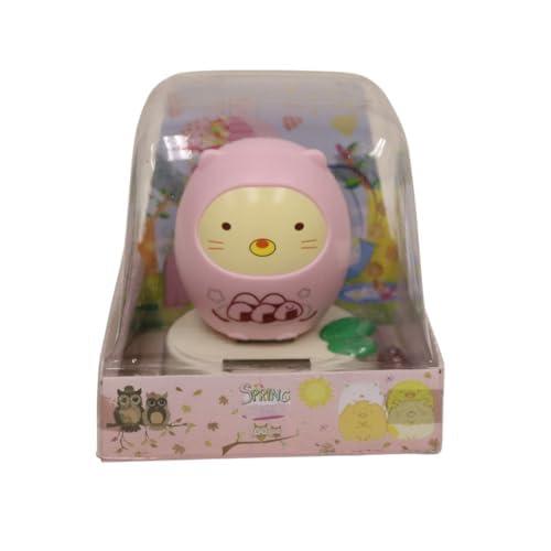 USA MJ TABLE .COM Solar Powered Dancing Bobble Head Figure, 3.5\" Height, Pink