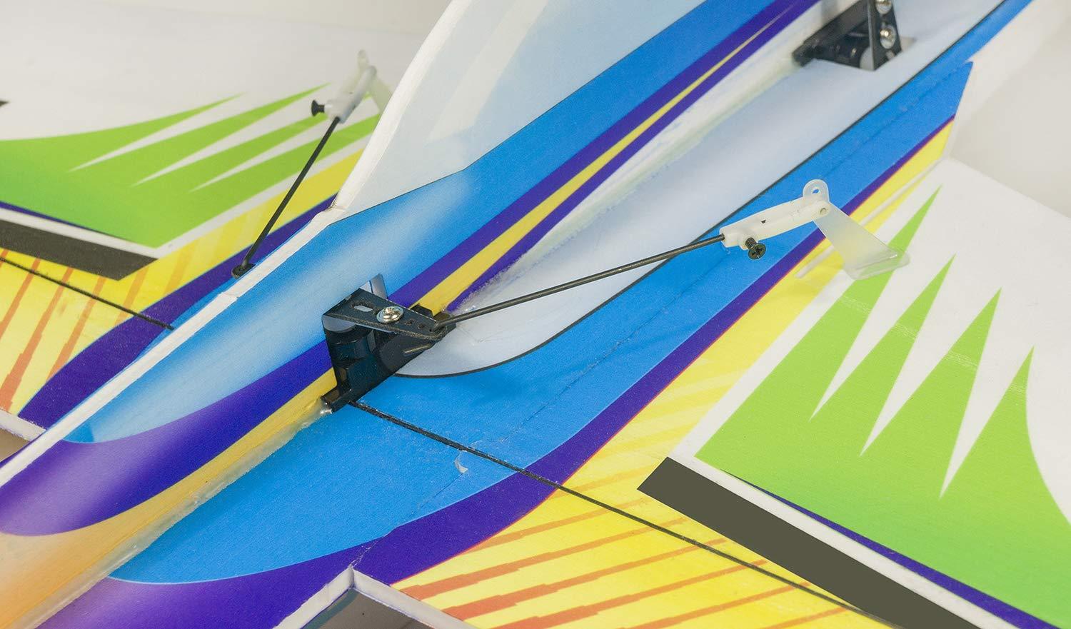 Viloga Viloga RC Plane Kit PP Foam Airplane, 710mm Xtreme Sports Airplane Model Kit to Build, 3D Aerobatic Airplane for Adults Outdoor Fly (KIT+Motor+Servos+6CH Receive RX445(FRSKY D16))