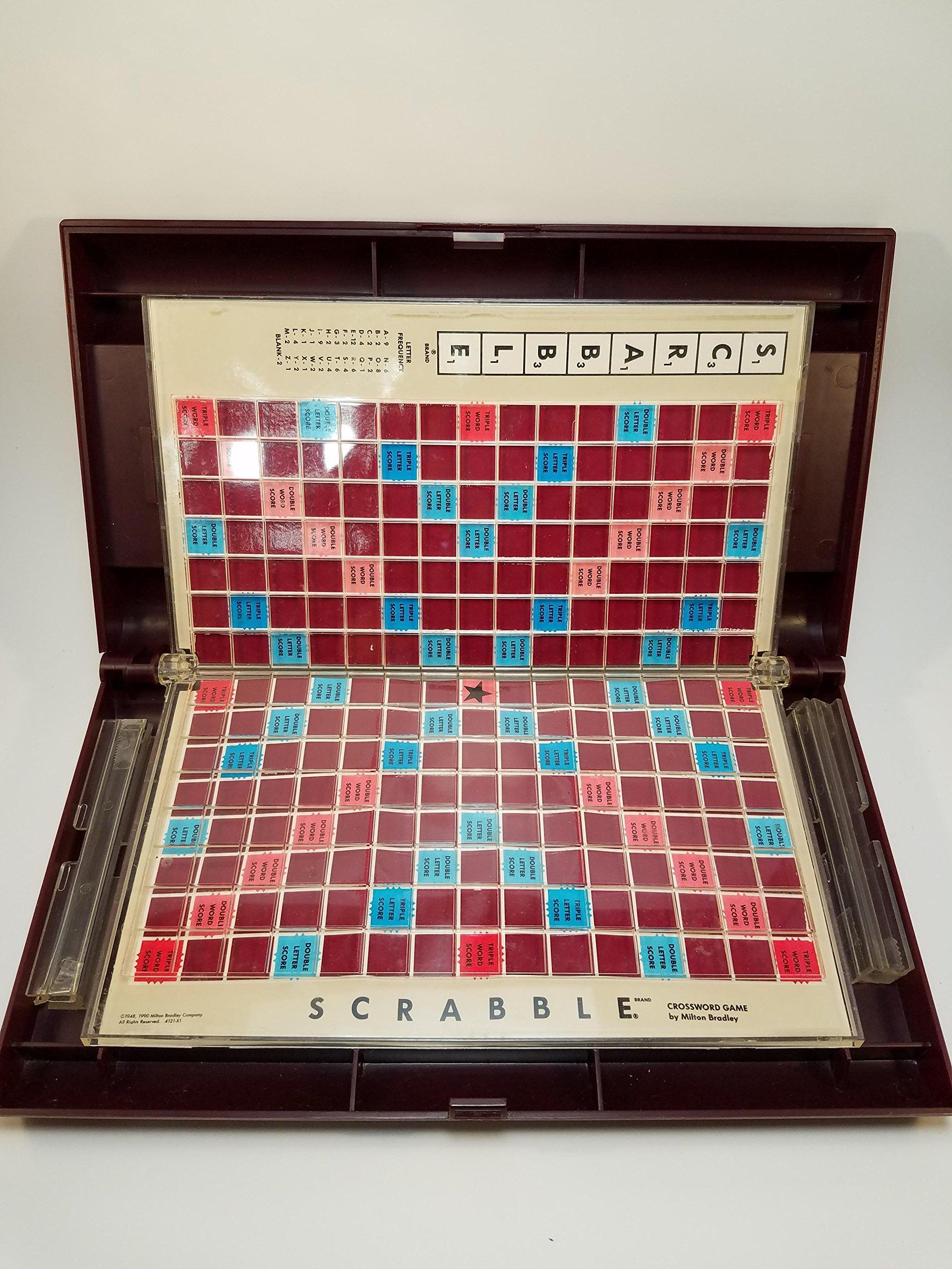Scrabble Deluxe Travel Edition Scrabble Crossword Game, Deluxe Travel Edition