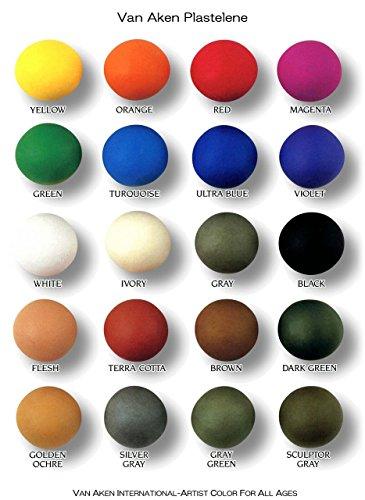 Van Aken Van Aken Plastalina Modeling Clay - Gray, 1 lb, Modeling Clay