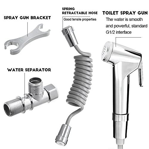 FESTAS ToiletSprayer Set Guns Shower Handheld Hand Faucet Bath Tap Head Self Cleaning