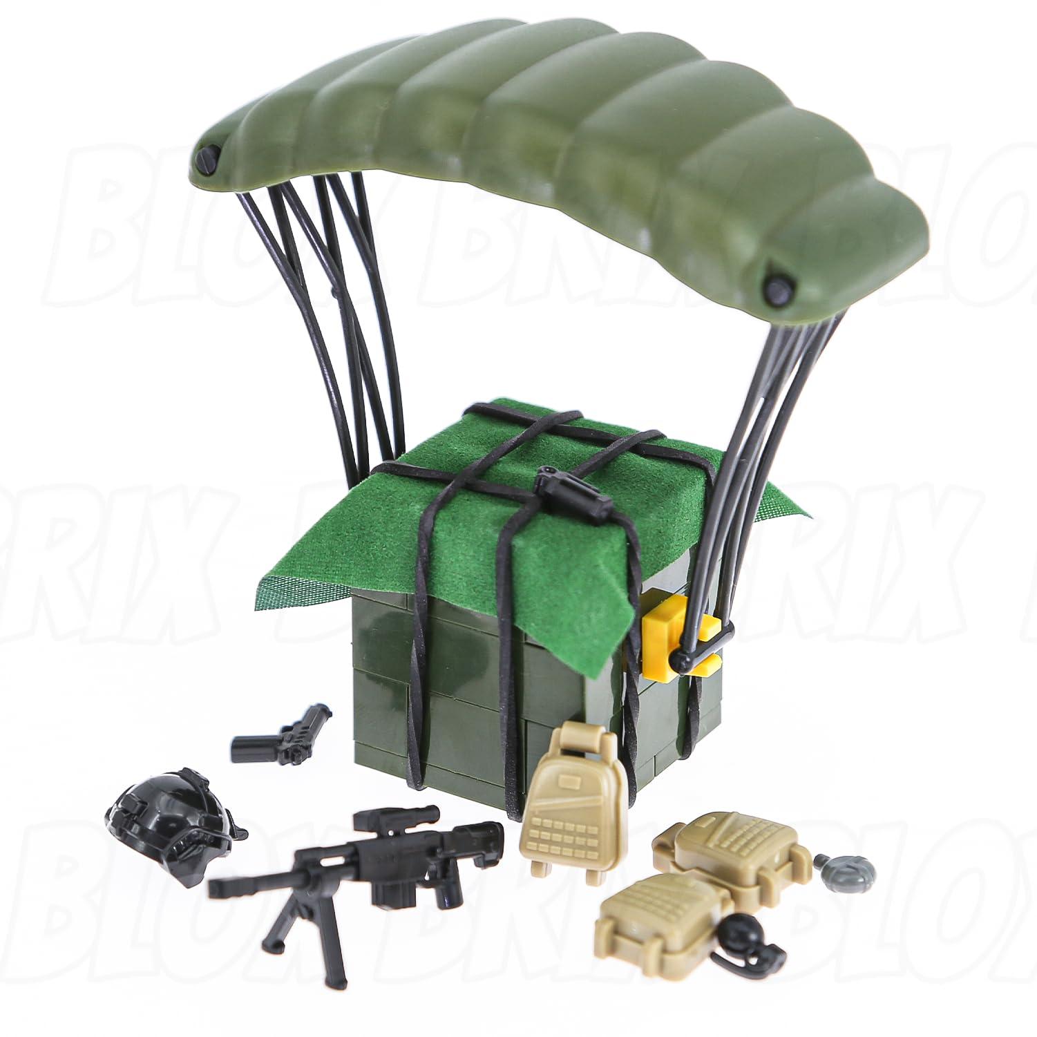 BloxBrix BloxBrix 180 pcs Weapons-Machine-Guns-Rifles Compatible with Major Brands,Minifigures-add-ons-Militarybase-Toy-Soldiers-Police, WW2-Modern-SWAT-Battle-Ammo-Belt-gas mask-Decations for Army-Men