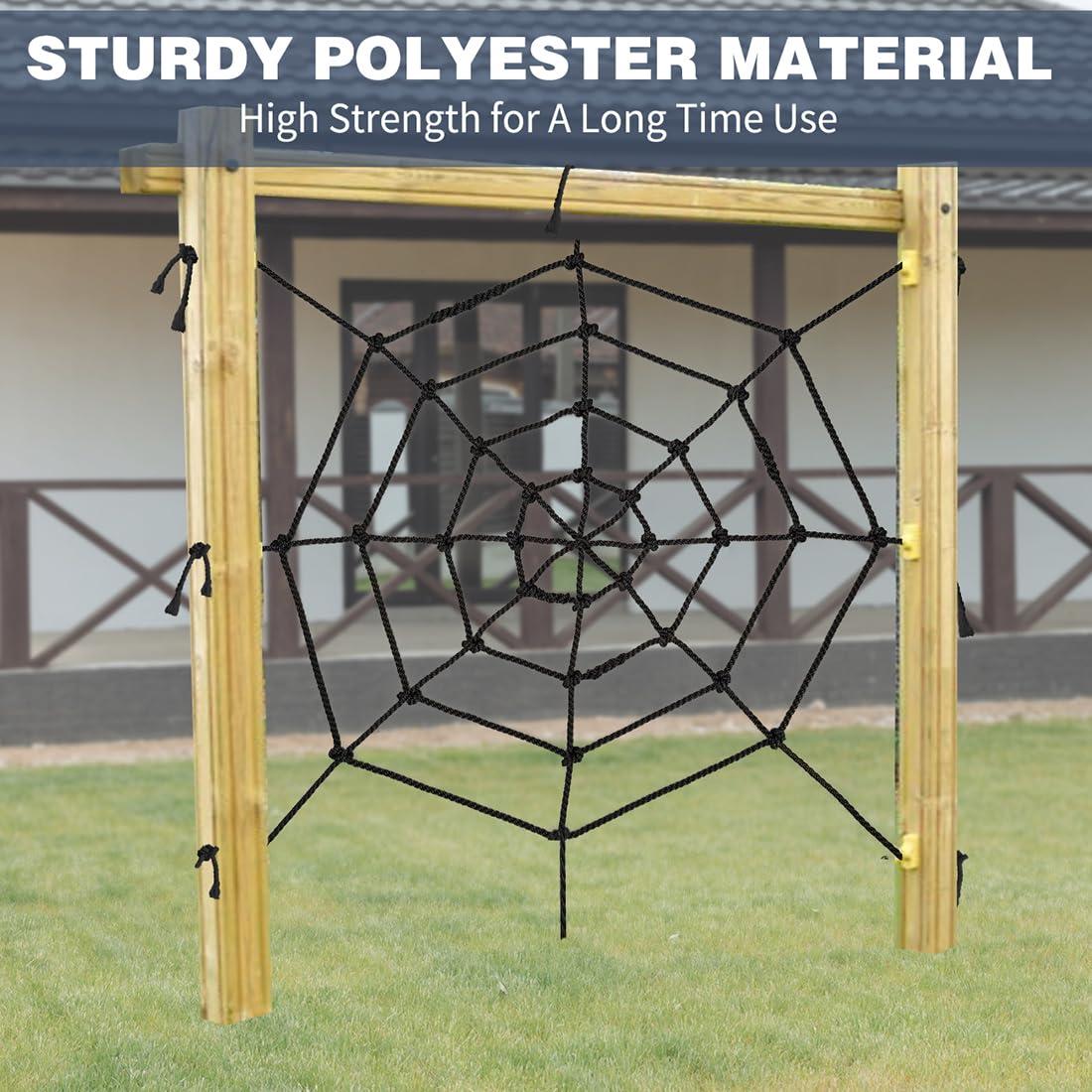 Tongmo Tongmo Climbing Cargo Net, 55ft Spider Climbing Net for Kids, for Playground,Tree House, Backyard, Decoration, Indoor & Outdoor
