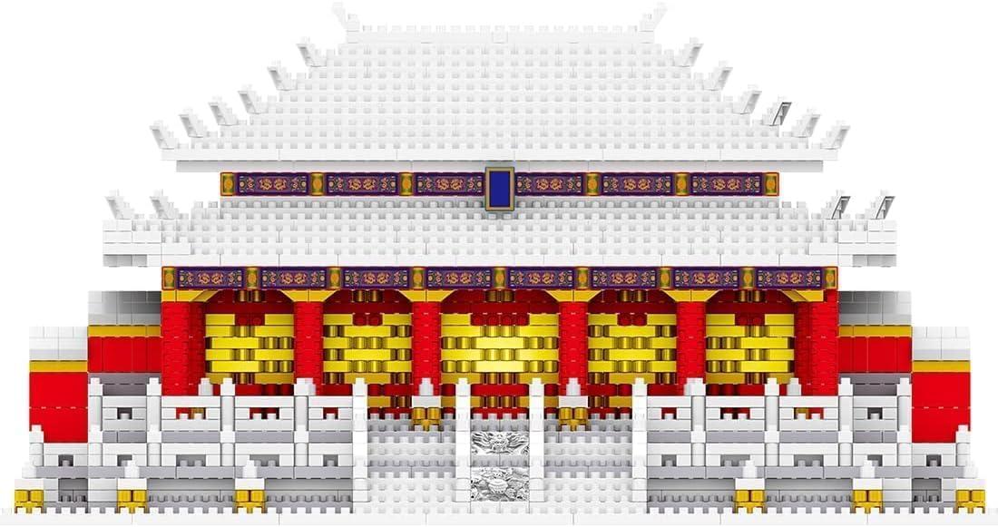 JOMIOD JOMIOD Chinese Architecture Micro Building Blocks Set, 4923 Pieces Hall of Supreme Harmony Building Blocks, World Famous Architecture Collectible Model Building Kit for Adults
