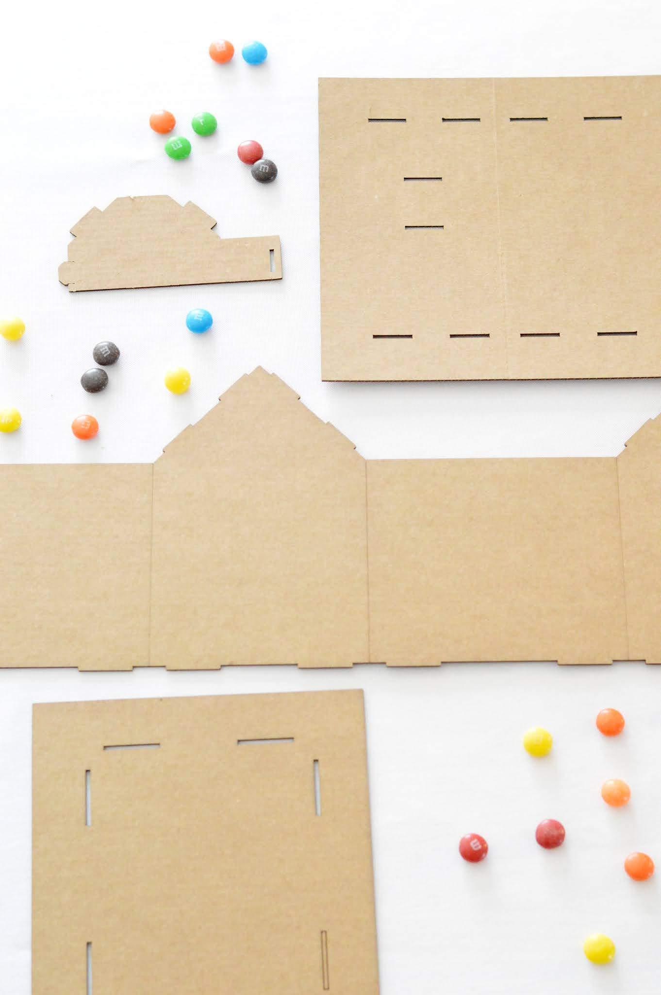 Ginger & Lime Design Kid\'s Craft House Kit (Cardboard) - Pack of 5 - Designed & Made in The USA - Craft for Home, Classroom, Family DIY Decor