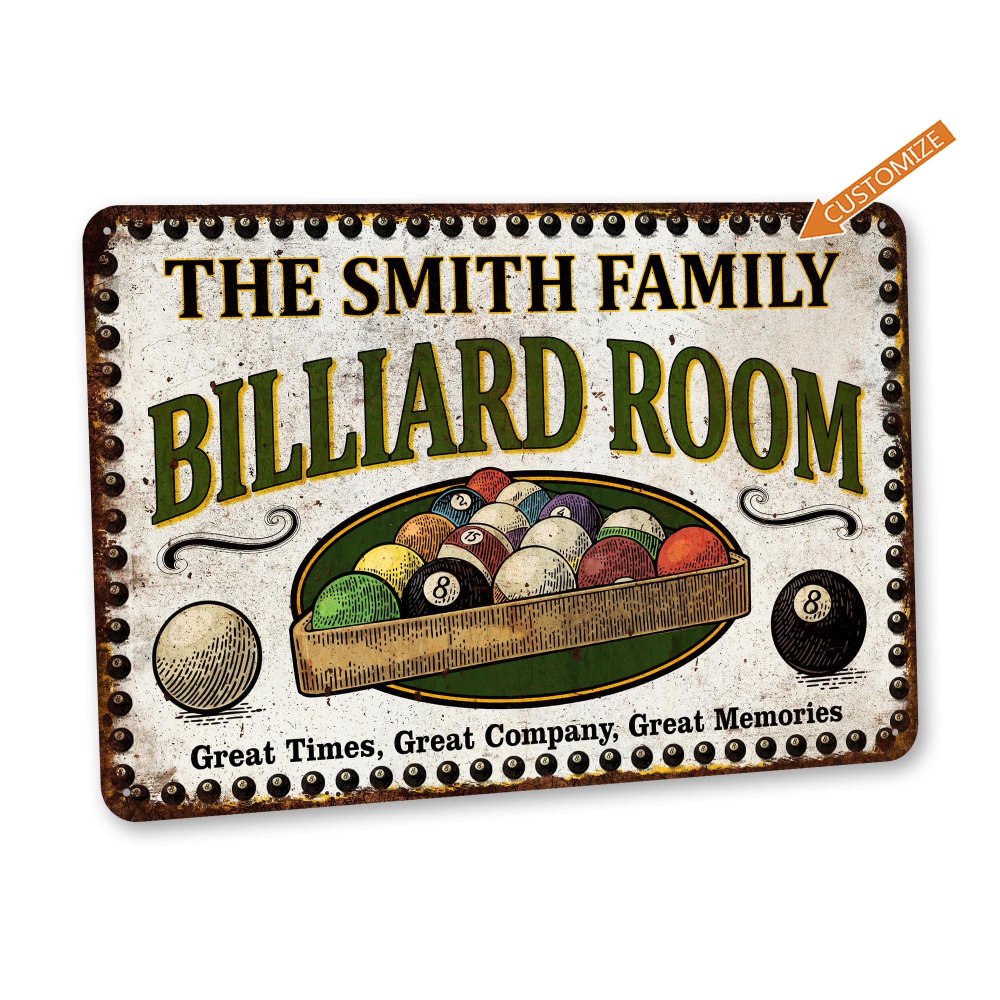 Chico Creek Signs Personalized Billiards Room Sign Billiard Room Dcor Game Room Sign Game Room Dcor Basement Dcor Family Room Dcor Game Room Decoration Cool Room Dcor 108122002057
