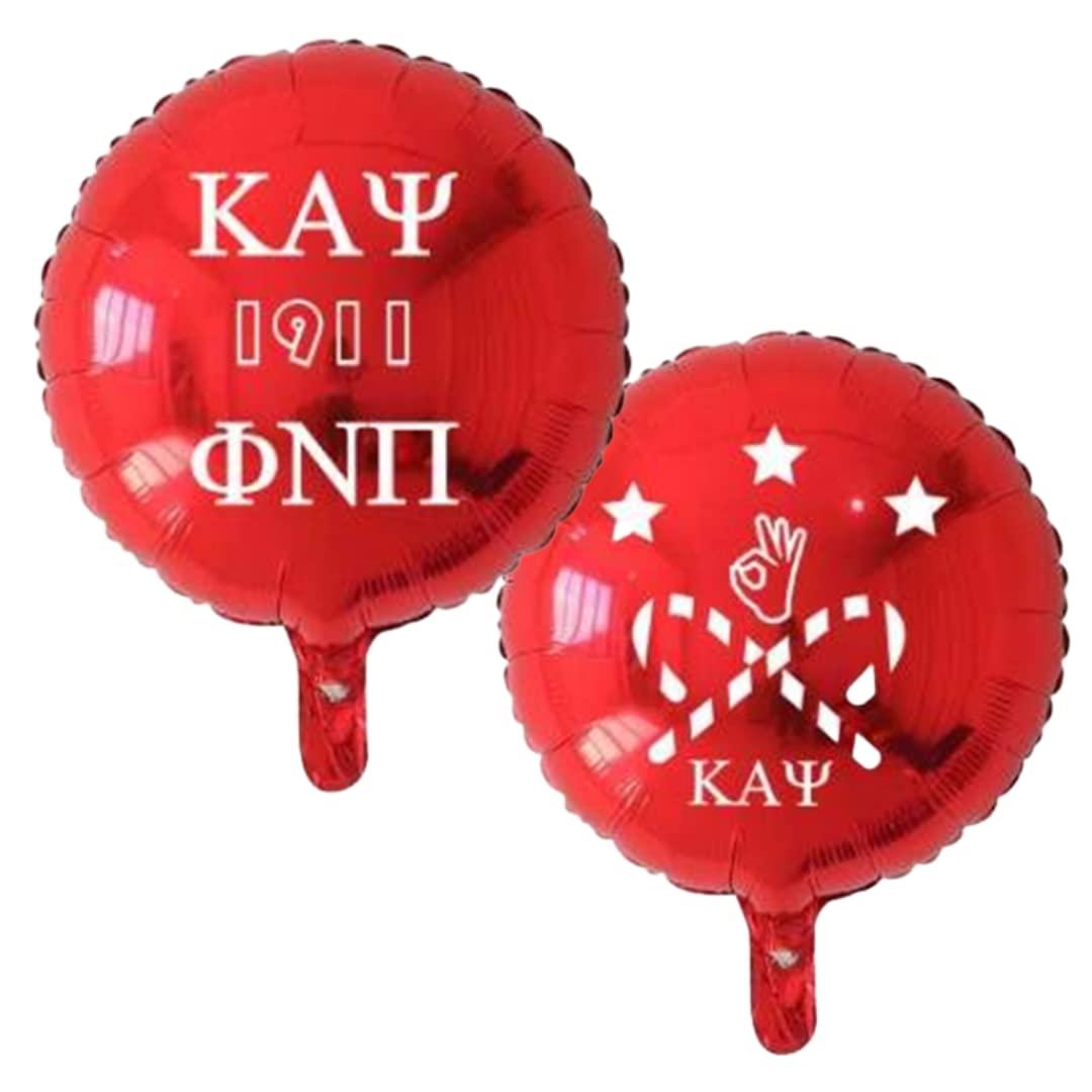 Divine Gift Accessories Kappa Alpha Psi, Nupe Mylar/Foil Balloons (10/pack), White