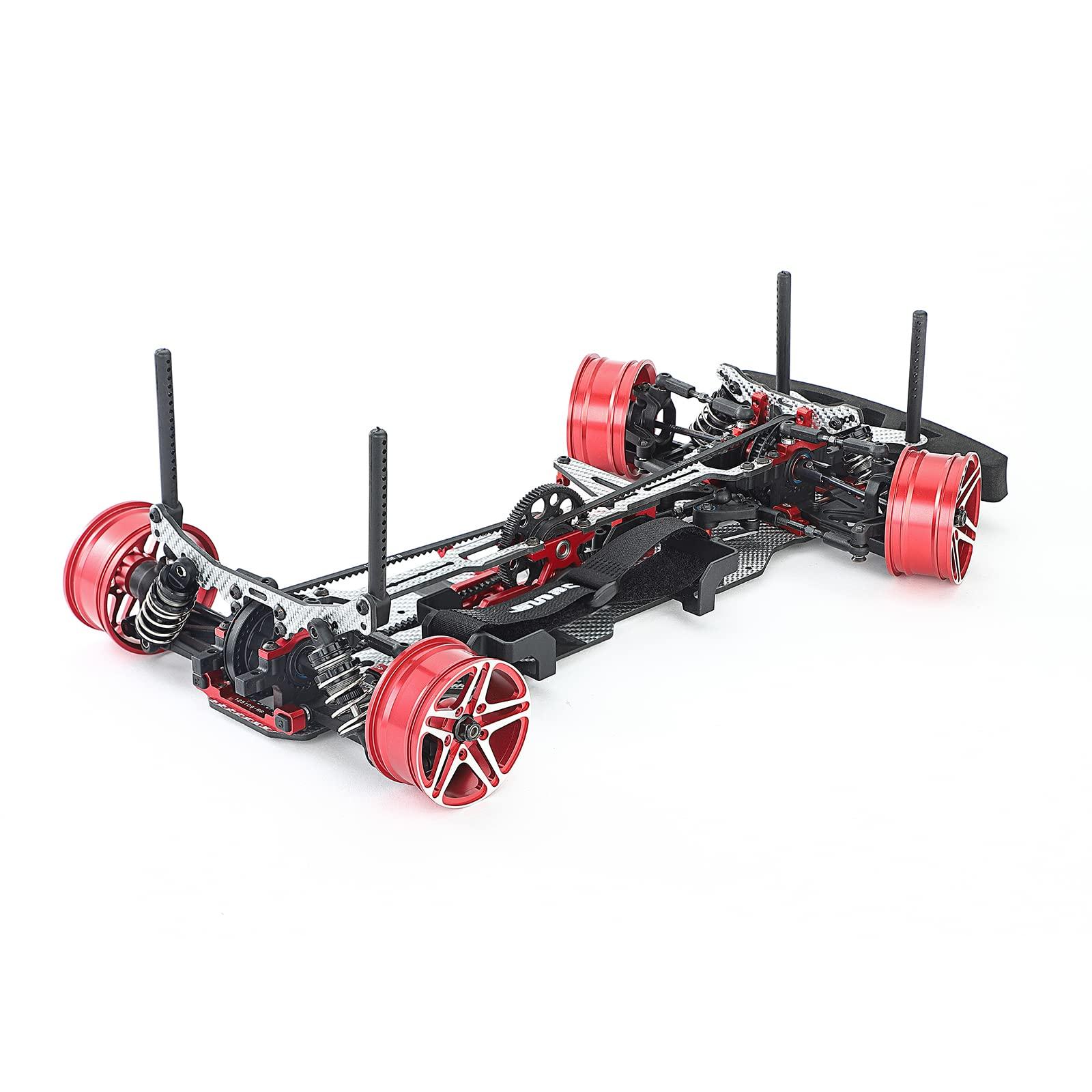 Gneric Carbon Fiber & Aluminum Upgrade Kit for for SNRC R3-G RC 1:10 Touring Car Silver SSG Version