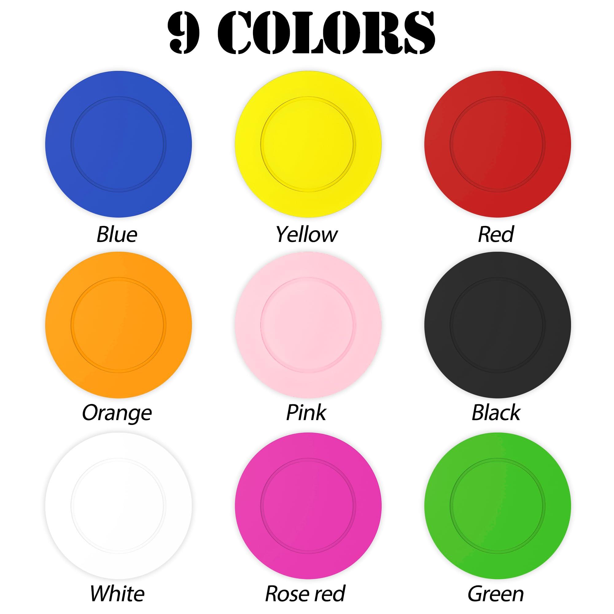 MANBATTLE 100 Custom Poker Chips, Drink Token Chips Imprinted with Personalized Logo, Image or Text, Double Sided Full Color Print Custom Tokens for Bars, Party, Poker Games or Casino Night (Rose Red)