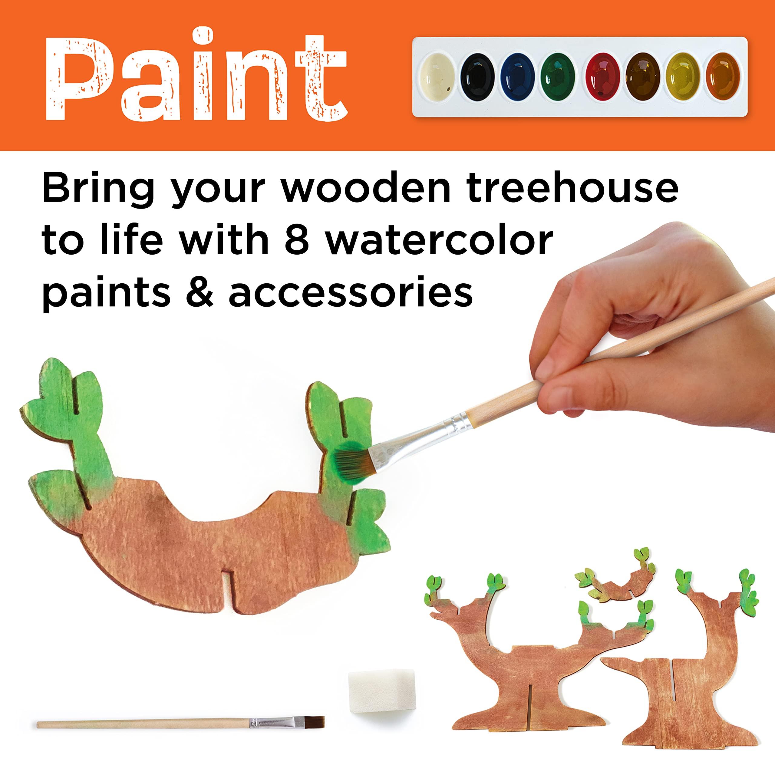 Creativity for Kids Creativity for Kids Build and Grow Tree House Craft Kit - Treehouse Playset Toy for Boys and Girls, Classic Toys for Kids