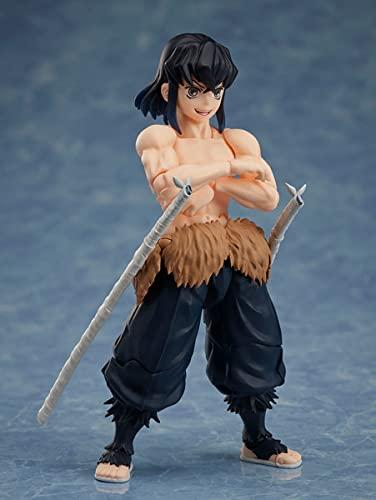 Aniplex Aniplex BUZZmod. Demon Slayer Kimetsu no Yaiba Inosuke Hashibira Action Figure 1/12 & Mini Mascot Figure ( Tanjirou Nezuko Zenitsu )