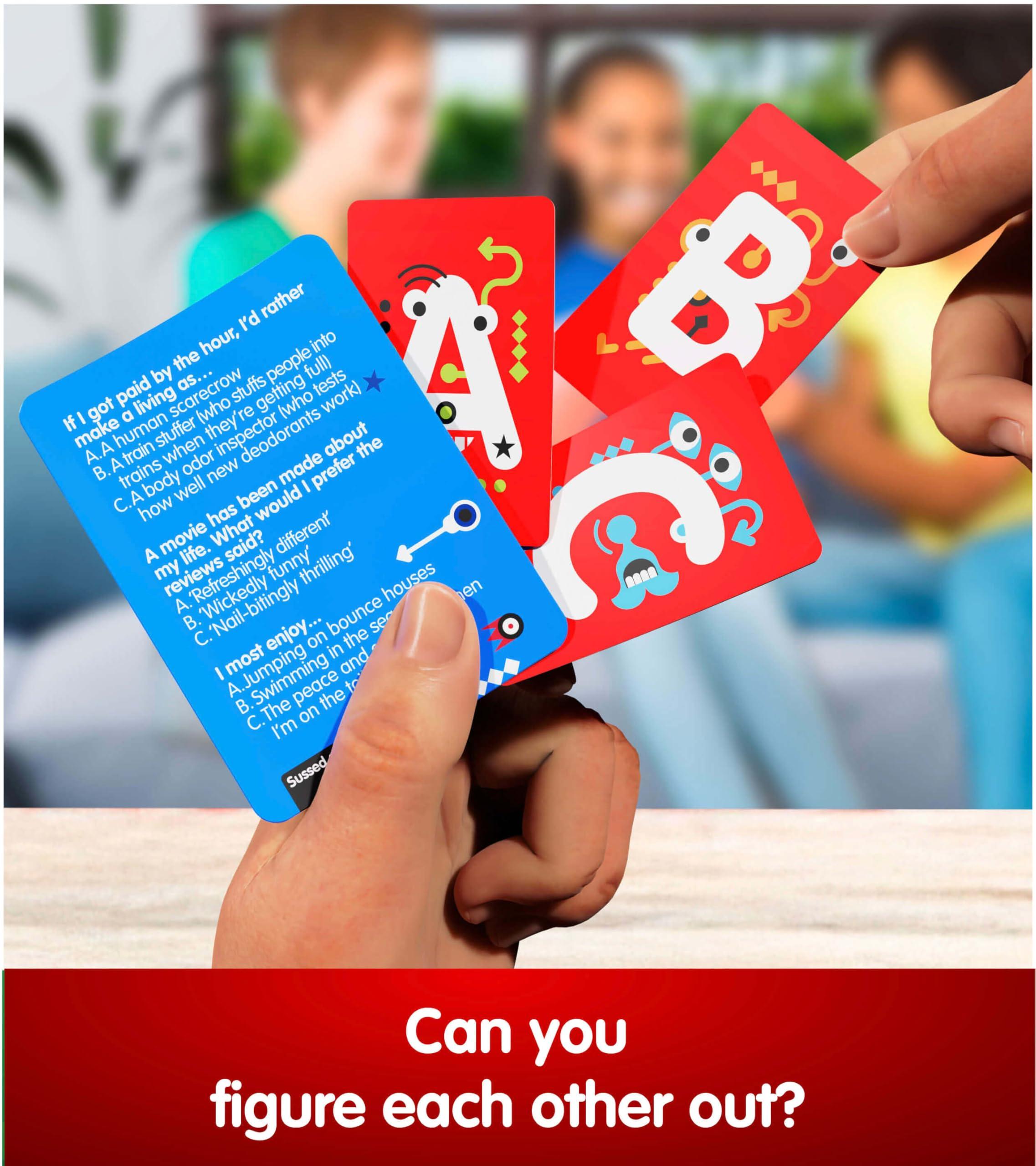 SUSSED SUSSED The Wacky What Would I Do? Card Game - Stocking Stuffer for Teens, Boys, Girls - Social Fun for Kids Ages 10+ & Adults - Great Conversation Starter - Cool Blue Deck