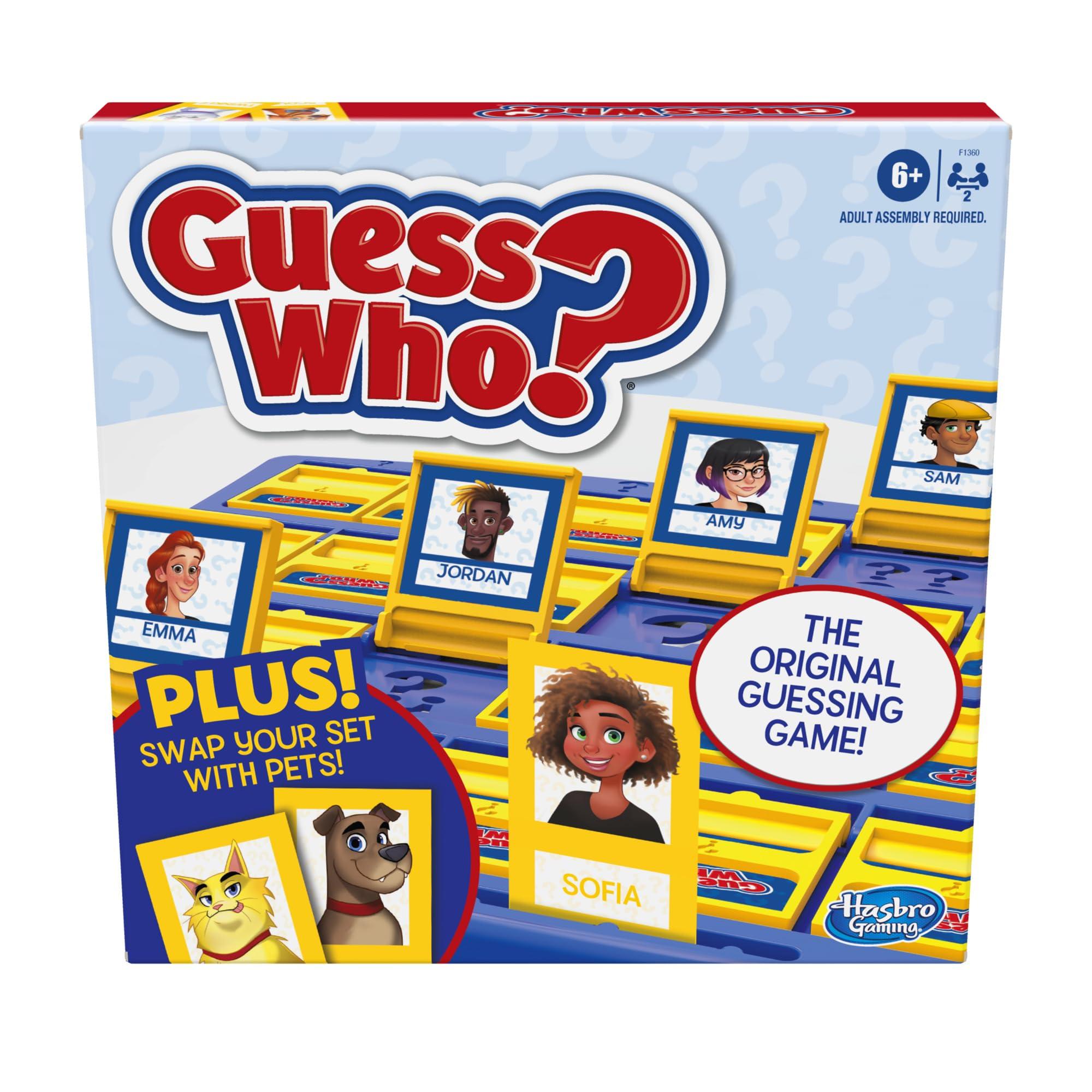 Hasbro Gaming Hasbro Gaming Guess Who? People & Pets Board Game Edition | The Original Guessing Game | Easter Gifts for Girls & Boys | Ages 6+ (Amazon Exclusive)