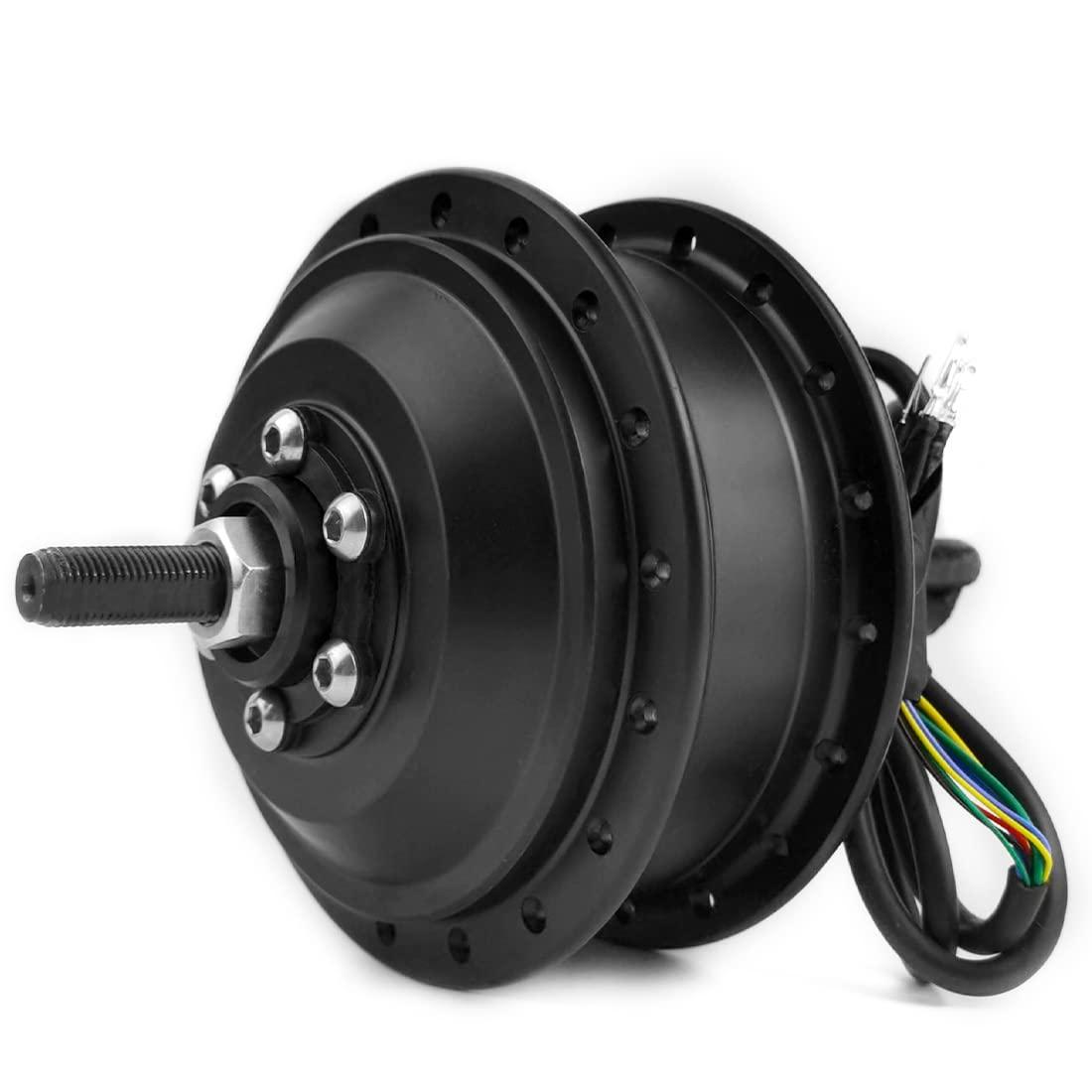 L-faster 24V/36V 250W Electric Bike Brushless Motor Kit Electric Bicycle Conversion Kit Youe Rear Hub Motor Fit Disc Brake and Speed Gear (48V)