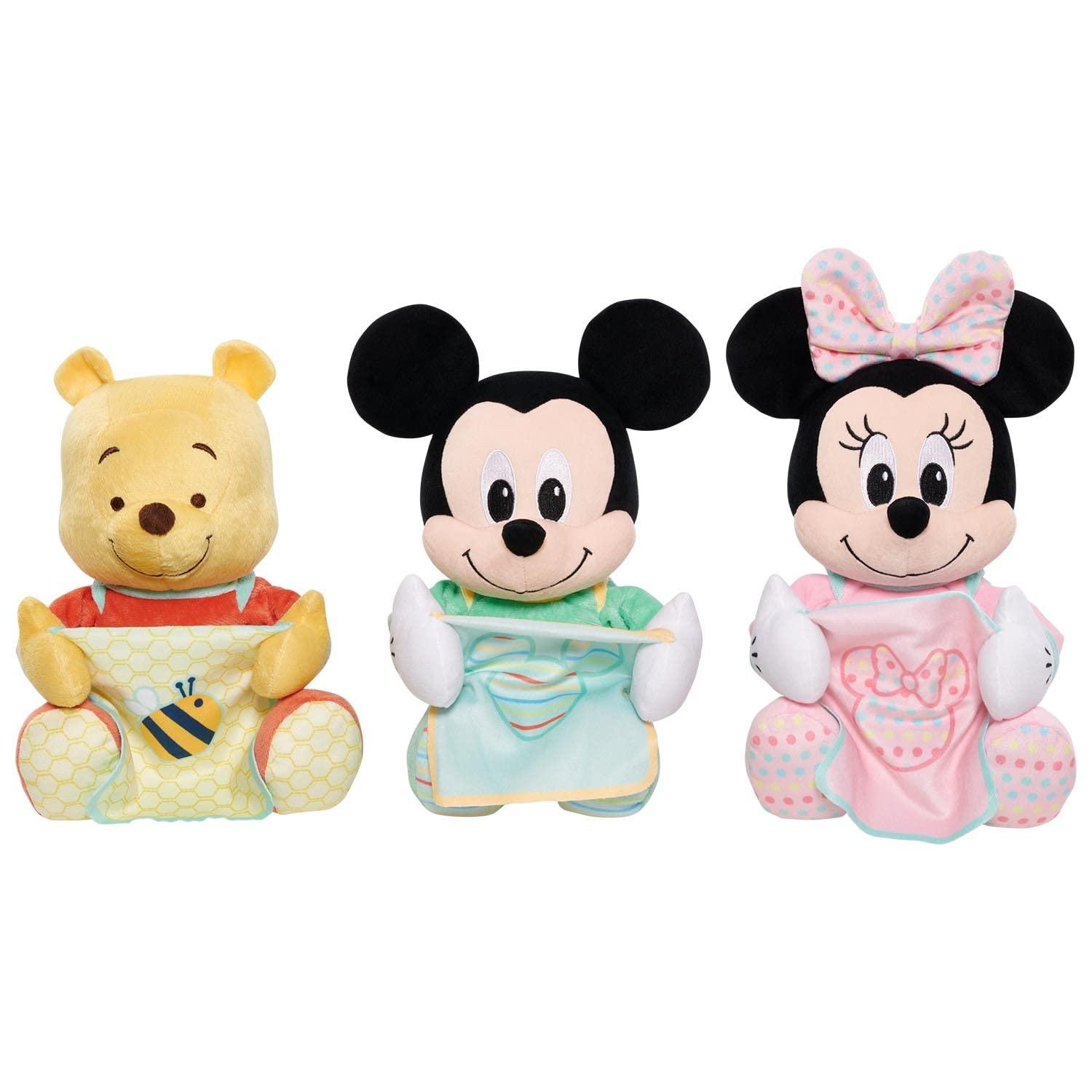 Disney Disney Baby 11-inch Hide-and-Seek Minnie Mouse Interactive Plush, Music, Phrases, And Motion, Kids Toys for Ages 09 Month by Just Play