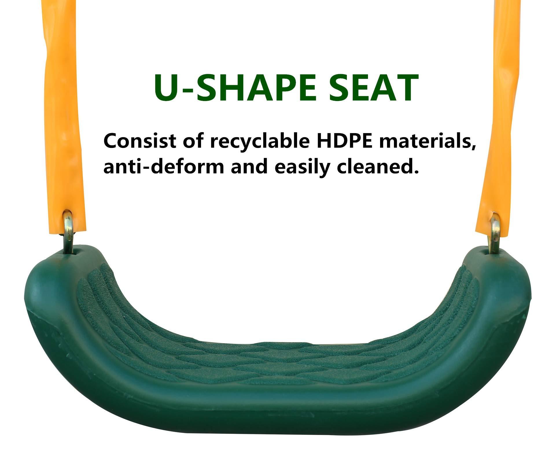 Zhangzhoushijumengwangluokejiyouxiangongsi Generic Kid Swing Set with Slide and Seesaw Swing Sets for Backyard Swingset Outdoor for Kids, Blue, W140860516