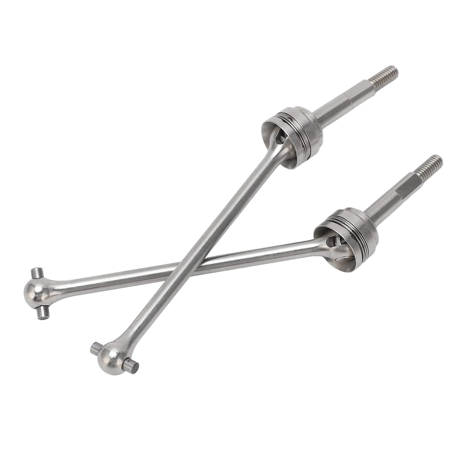 OUKENS OUKENS Rear CVD Driveshaft, Steel Aluminum Alloy Transmission Axle Joint Replacement RC Rear Drive Shafts Spare Parts for 1/10 RC Car RC Trucks RC Car Model