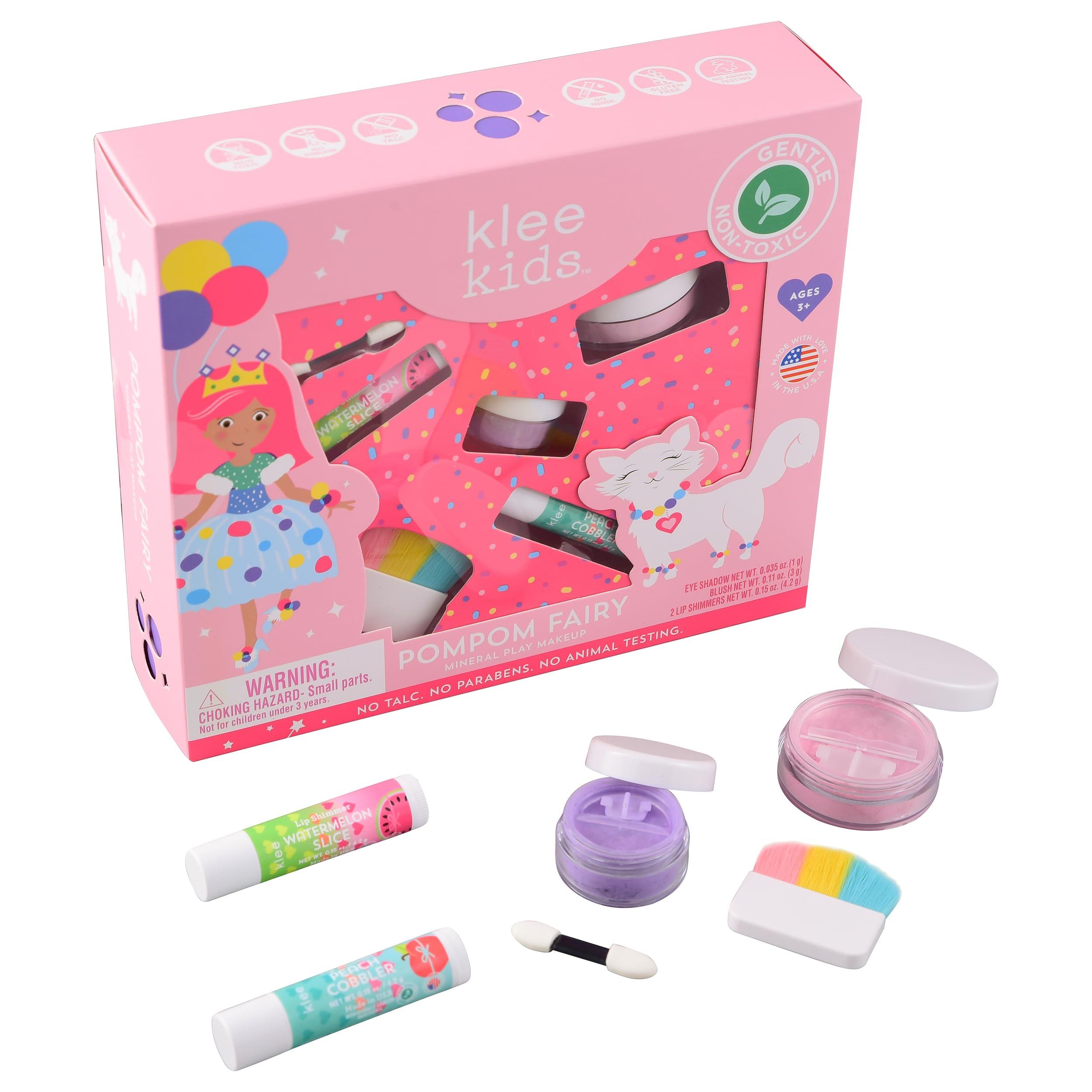 LunaStar Luna Star Klee Kids Play Makeup Kit. Gentle and Non-Toxic. Kid-Friendly. Made in USA. (Pom Pom Fairy)