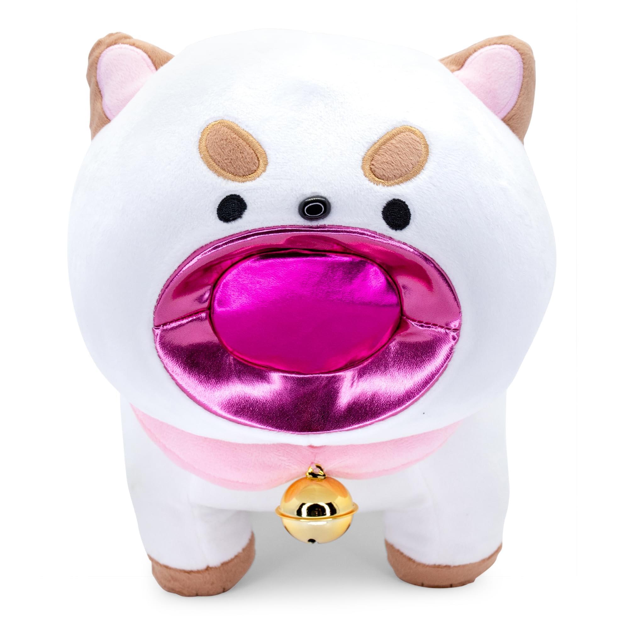 Toynk Toynk Bee and Puppycat 16-Inch Laser Mouth Puppycat Collector Plush Toy | Huggable Soft Stuffed Animal for Cuddling | Officially Licensed Collectible