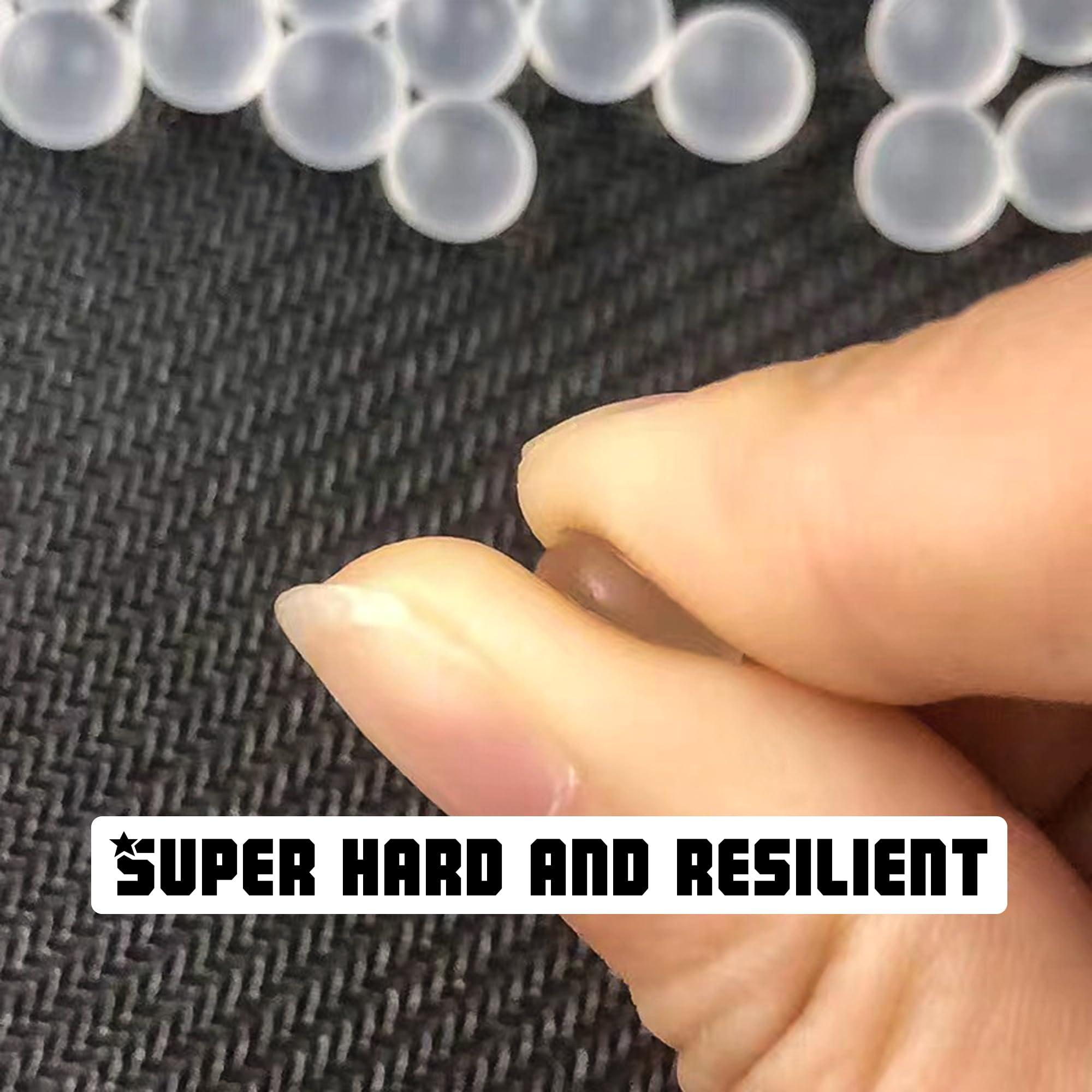 EMERBU EMERBU Hardest Frosted 7.3mm Gel Ball(1kg) About 200,000 Rounds - for Splatter Gel Ball Orby Blaster Ammo - Water Beads Balls