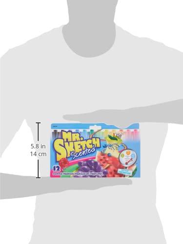 Mr. Sketch Mr. Sketch Scented Markers, Chisel Tip Marker, Assorted Colors, 12 Count