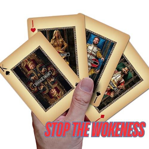 ASVP Shop ASVP Shop Trump Playing Cards - Family & Allies - Premium Collectors Deck Featuring Donald Trump, Melania, Ivanka, Elon Musk, J.D. Vance & The Jokers Biden & Kamala Harris - Perfect for Poker Nights