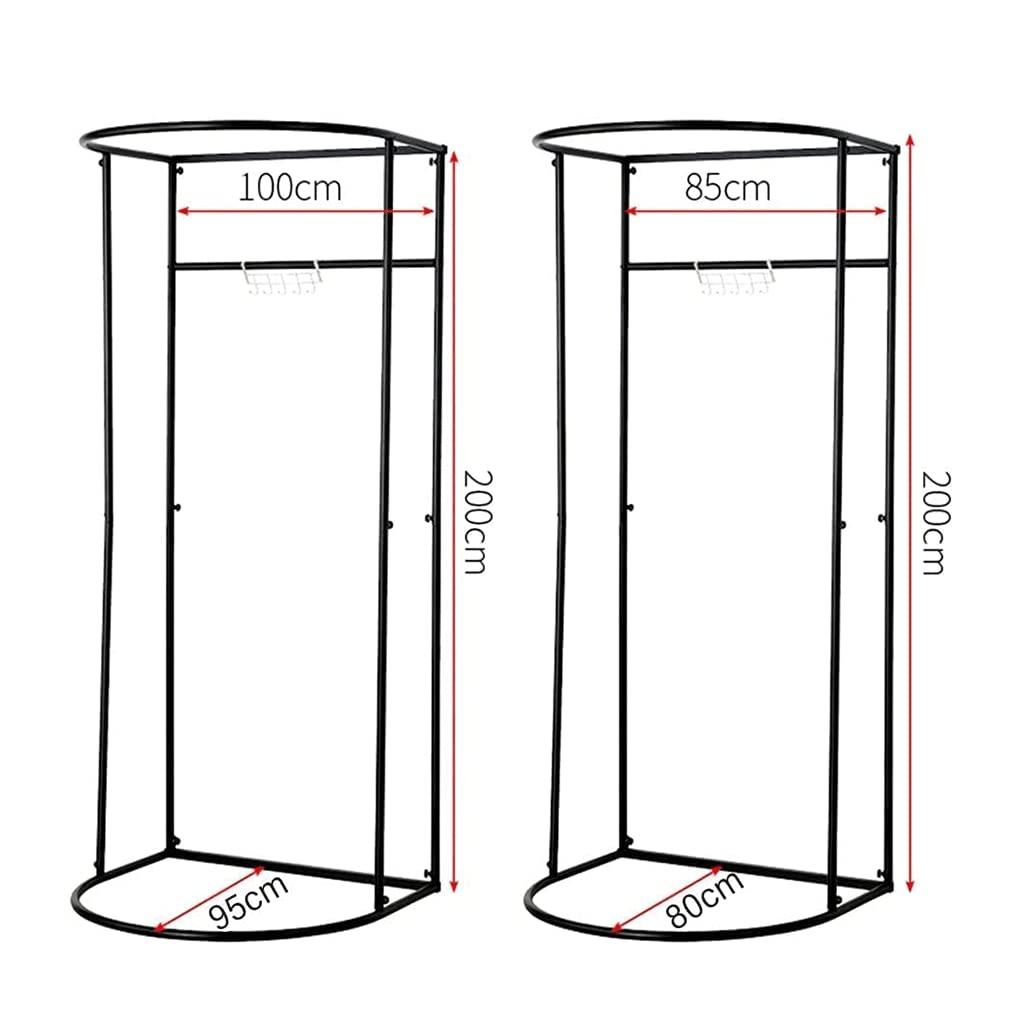 SAAKO Fashion Changing Rooms Clothing Store Fitting Room Movable Temporary Locker Room Metal Track Dressing Room for Clothing Store Changing Room Bedroom Furniture