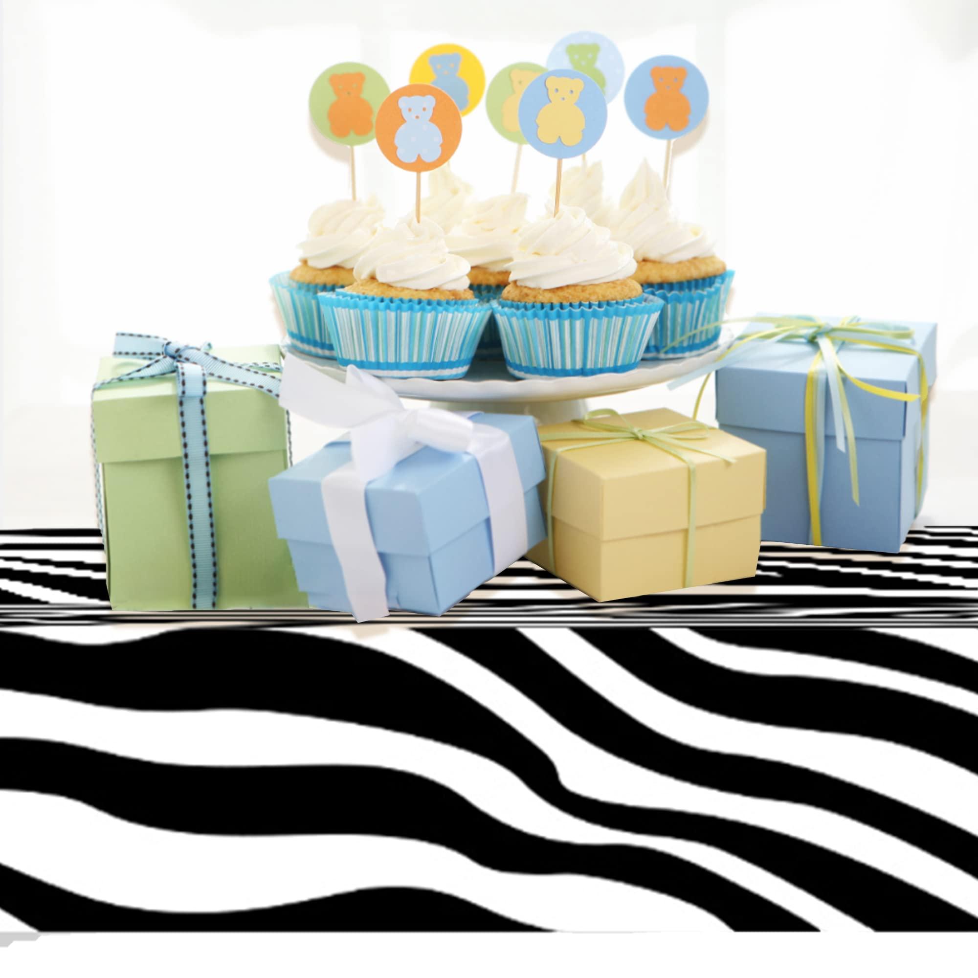 Adirasenotek Adirasenotek 3Pack Zebra Print Decor Tablecloths for Party Animal Theme Party Tablecloths Jungle Party Table Cover 3D Print Table Cover, Jungle Party Supplies for Party,Birthday, Baby Showers (Zebra)