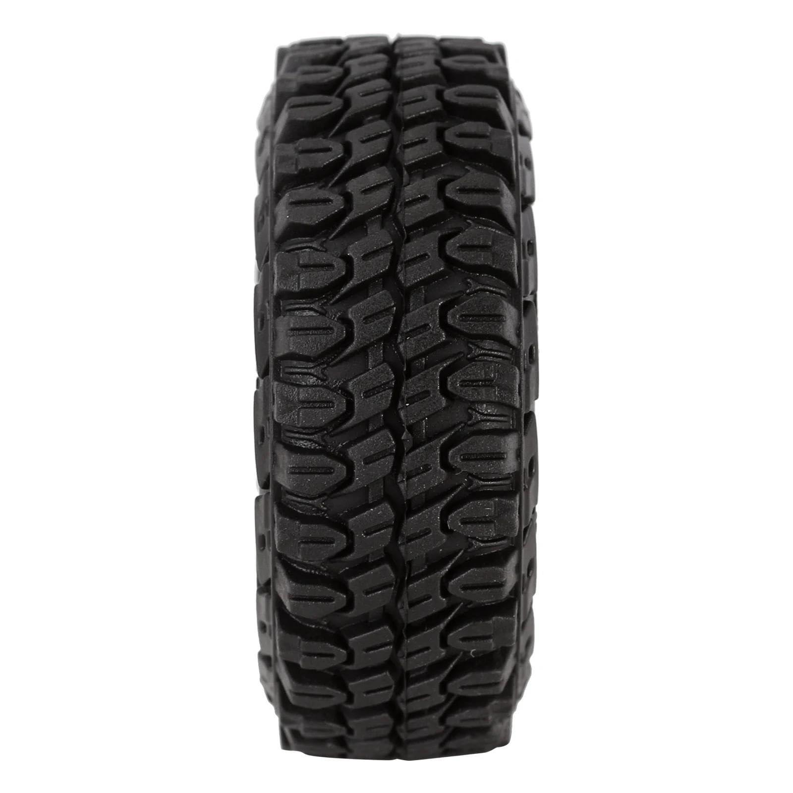 AMLIK AMLIK RC Car Accessories Compatible with Axial for SCX24 for Gladiator for AX24 1.0\"\" Soft Rubber Mud Terrain Wheel Tires for 1/18 1/24 RC Crawler Car Upgrade Part (T1002)