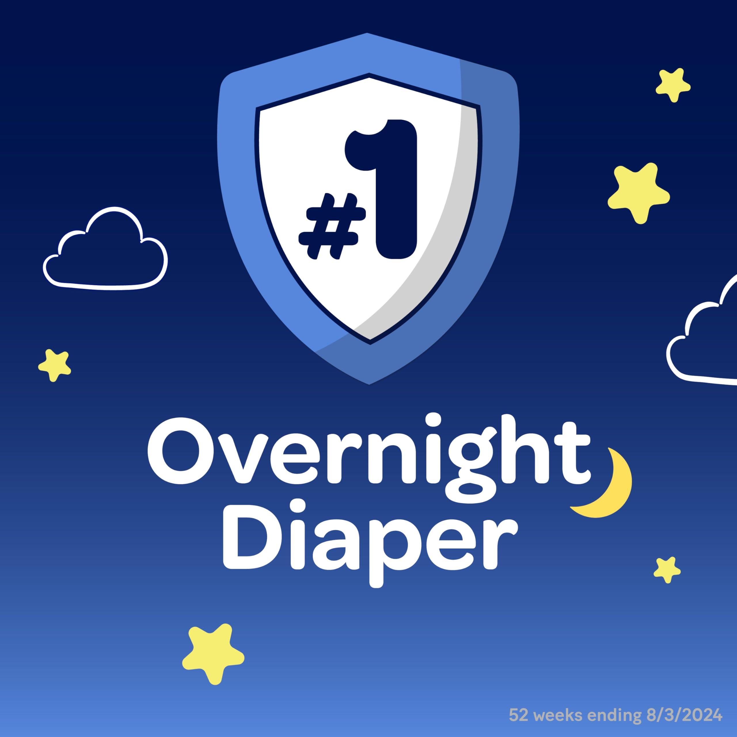 HUGGIES Huggies Size 3 Overnites Baby Diapers: Overnight Diapers, Size 3 (16-28 lbs), 132 Ct (2 Packs of 66)