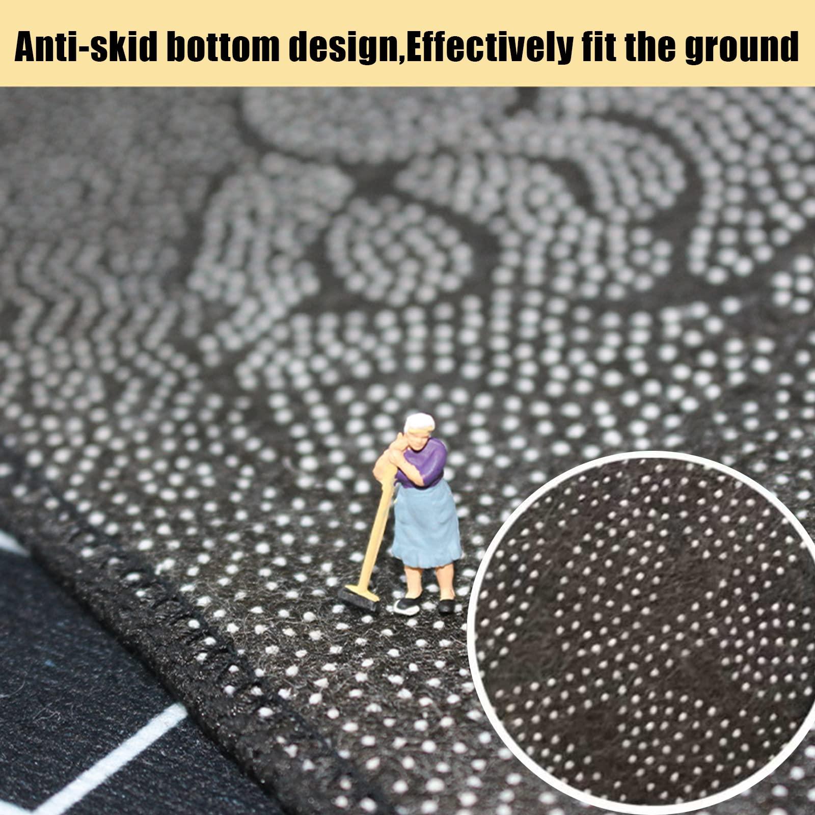 AYHOME Large Airport Play Mat for Playing with Little Cars ,Road Traffic Educational Carpet,Fun Bedroom Playroom Area Rug for Boys Girls Learning Playing-80x120cm(31x47inch)