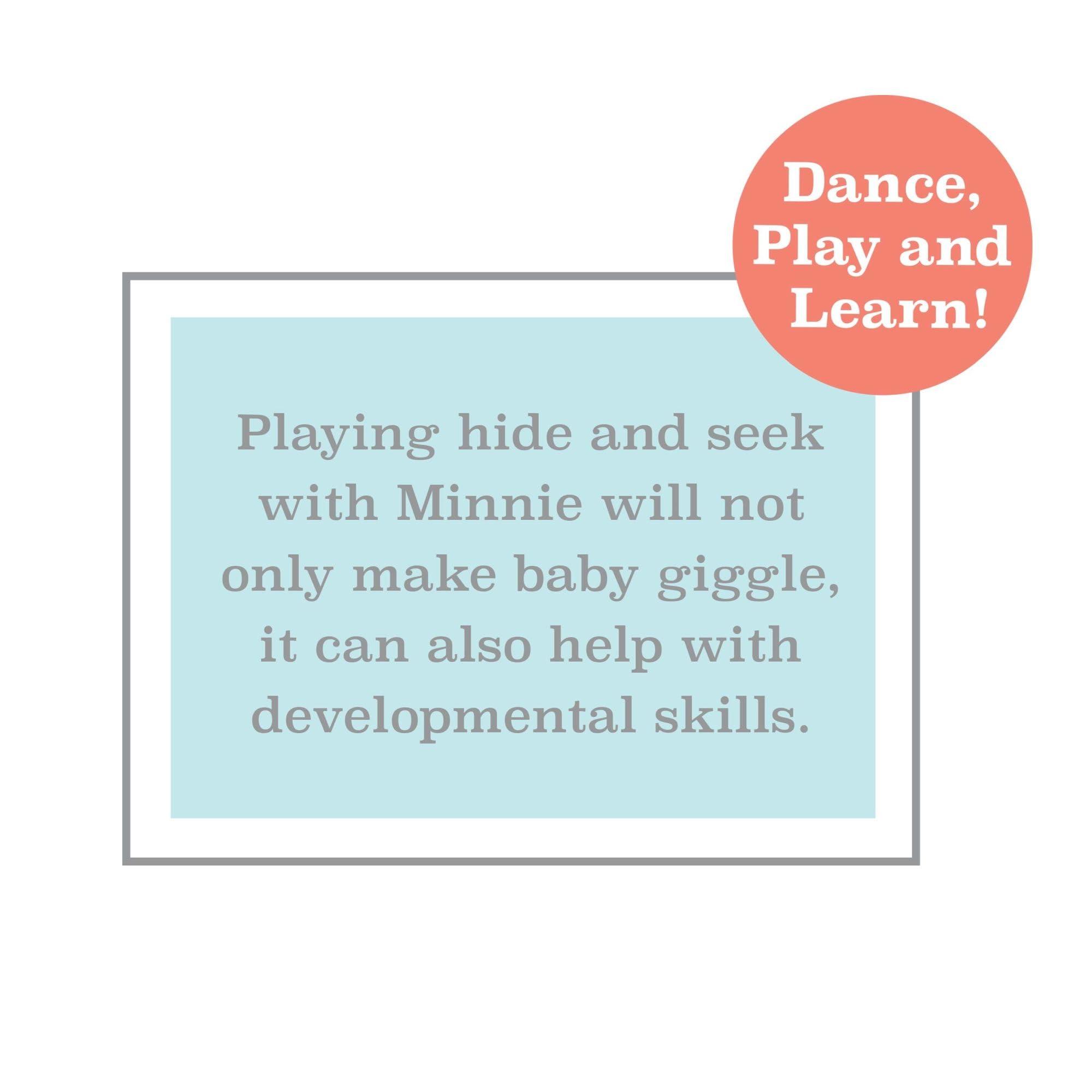 Disney Disney Baby 11-inch Hide-and-Seek Minnie Mouse Interactive Plush, Music, Phrases, And Motion, Kids Toys for Ages 09 Month by Just Play