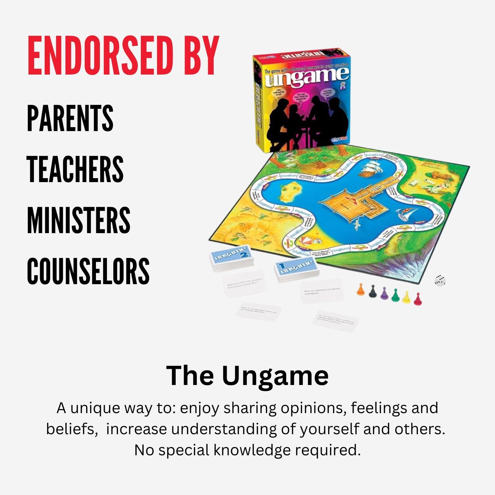 TaliCor The Ungame - Non-competitive Communication Game Encourages Emotional Connection, Communication, and Listening For Families, Couples, and Groups Great for Therapists, Teachers, and Counselors