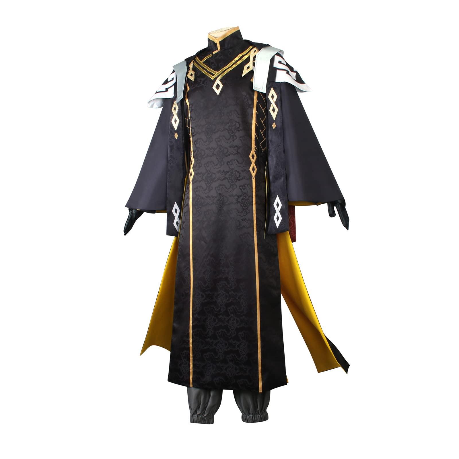 Weixu Weixu New Skin Morax Zhongli Cosplay Game Genshin Impact Costume Men Outfit Halloween Carnival Suit S
