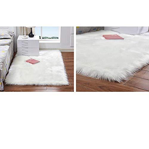 Svitolina Official-Indoor Luxury Faux Fur Sheepskin Rug White 28"x71" Machine Washable Rug Stylish Home Dcor Accent for a Kid's Room,Bedroom,Nursery,Living Room Area Rug