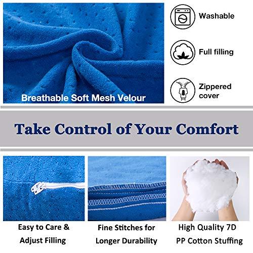 MOON PINE MOON PINE Pregnancy Pillow, U Shaped Full Body Pillow for Maternity Support, Sleeping Pillow with Cover for Pregnant Women (Dark Blue)